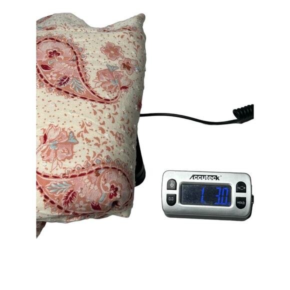 Torrid Dress Size 1X Midi Swiss Linen Surplice Paisley Faux Wrap Pink Multicolor - Picture 15 of 15